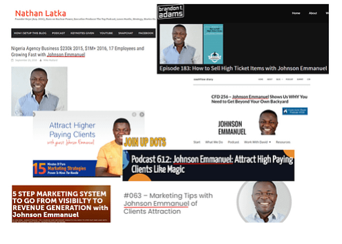 johnson emmanuel on podcasts
